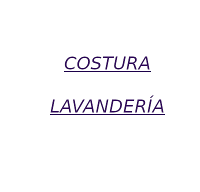 COSTURA LAVANDERÍA