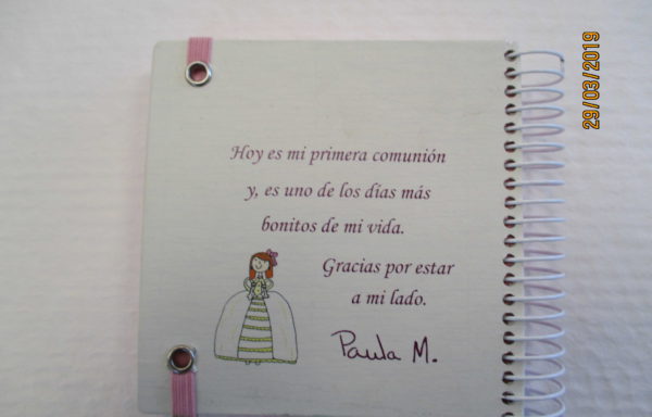 Cuadernos, comunión. bodas, bautizos