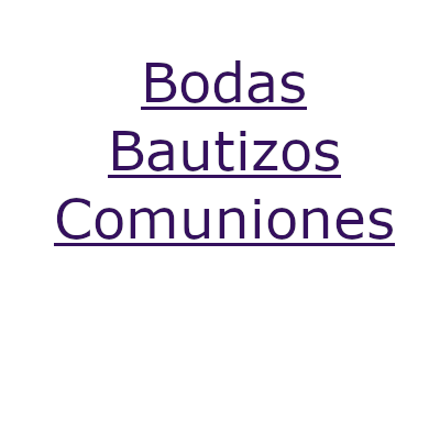 Productos Comuniones, bodas, bautizos
