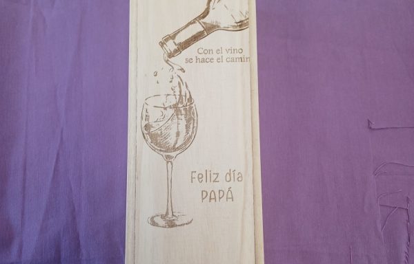 Caja de vino personalizada